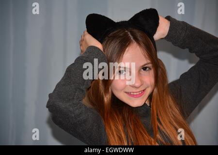 Portrait de jeune fille Banque D'Images