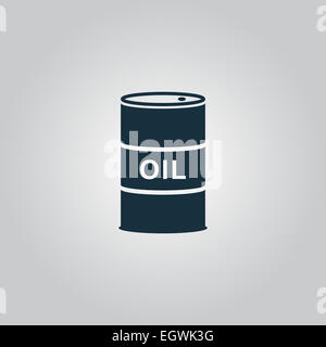 L'icône de barils de pétrole Banque D'Images