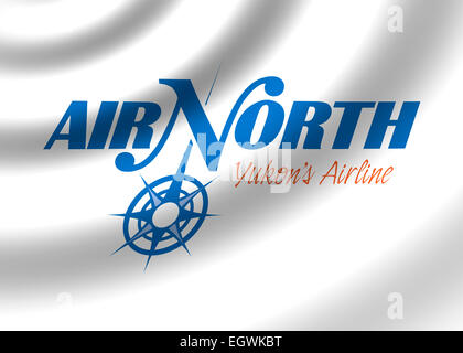 - Air North Yukon's Airline logo emblème drapeau symbole Banque D'Images