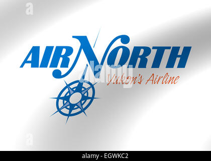 - Air North Yukon's Airline logo emblème drapeau symbole Banque D'Images