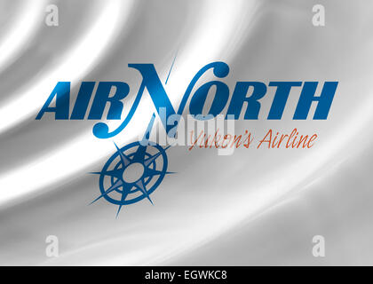 - Air North Yukon's Airline logo emblème drapeau symbole Banque D'Images