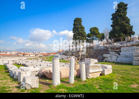 Ruines de l'antique ville Smyrne. Izmir, Turquie Banque D'Images