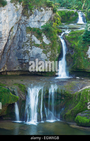 Cascade de la Billaude près de Vaudioux dans le département du Jura de France