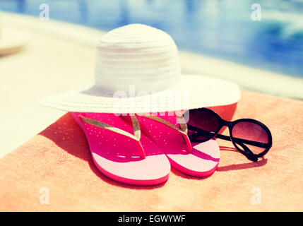 Close up of accessoires d'été Banque D'Images