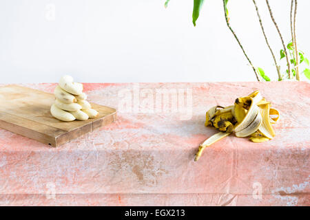 Banana Cake, sur un fanal de studio. Banque D'Images