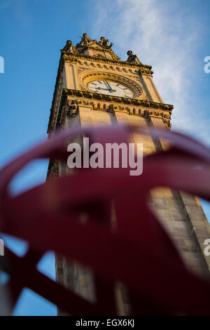 Albert Memorial Clock Tower à Belfast en Irlande du Nord Banque D'Images