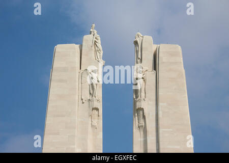 Monument commémoratif du Canada à Vimy. Mémorial national du Canada à Vimy Banque D'Images