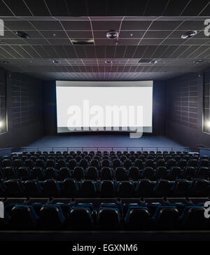 De l'intérieur le théâtre moderne. Photo avant sur une case white s Banque D'Images