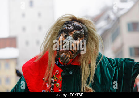 Swabian-Alemannic Fastnacht, Narrensprung, Ravensburg, en Haute Souabe, Bade-Wurtemberg, Allemagne Banque D'Images