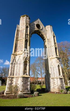 L'reamins de l'ancien prieuré à Little Walsingham Abbaye, Norfolk, Royaume-Uni. Banque D'Images
