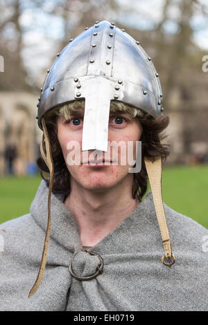 Les personnes qui prennent part à l'Jorvik Viking Festival, New York 2015 Banque D'Images