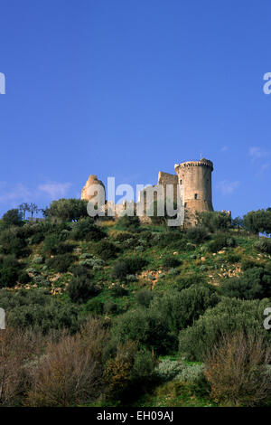 Italie, Campanie, parc national du Cilento, Ascea, tour Velia angevin Banque D'Images