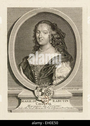 Madame de Sévigné ( 1626 - 1696 ), écrivain français. Banque D'Images