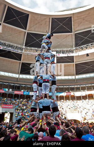 LE CONCOURS XXV DE CASTELLS, TARRAGONE, ESPAGNE Banque D'Images