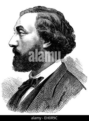 Michel Leon Gambetta, 1838 - 1882, l'illustration historique, 1884 Banque D'Images