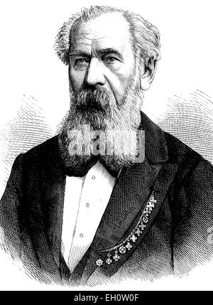Benjamin Bilse, 1816-1902, compositeur et chef d'orchestre allemand, illustration historique, vers 1886 Banque D'Images