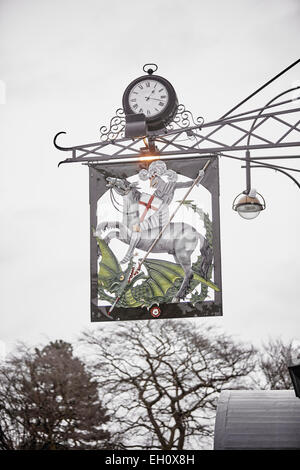 Village Cheadle George and Dragon enseigne de pub à Stockport Banque D'Images