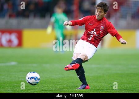 Saitama, Japon. 4e Mar, 2015. Tomoya Ugajin (REDS) Football/soccer : AFC Champions League 2015 match du groupe G entre Urawa Reds 0-1 Brisbane Roar FC à Saitama Stadium 2002 à Saitama, Japon . © Sho Tamura/AFLO SPORT/Alamy Live News Banque D'Images