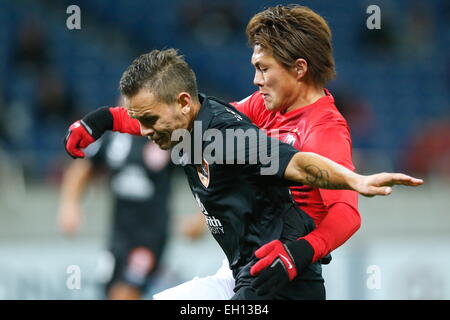 Saitama, Japon. 4e Mar, 2015. Tadanari Lee (REDS) Football/soccer : AFC Champions League 2015 match du groupe G entre Urawa Reds 0-1 Brisbane Roar FC à Saitama Stadium 2002 à Saitama, Japon . © Sho Tamura/AFLO SPORT/Alamy Live News Banque D'Images