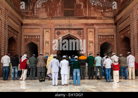 Fatehpur Sikri, La Mosquée Jama Masjid, Agra, Uttar Pradesh, Inde Banque D'Images