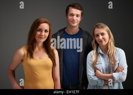 Portrait de jeunes Amis Ensemble Banque D'Images