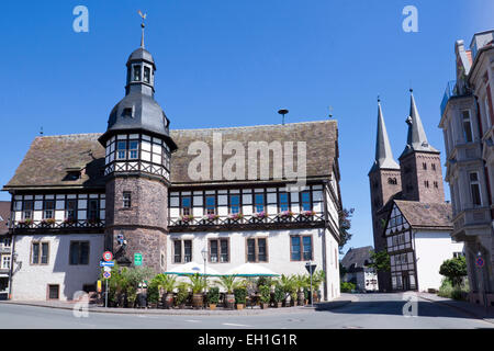 Hôtel de ville historique, hoexter, Rhénanie du Nord-Westphalie, Allemagne, Europe Banque D'Images