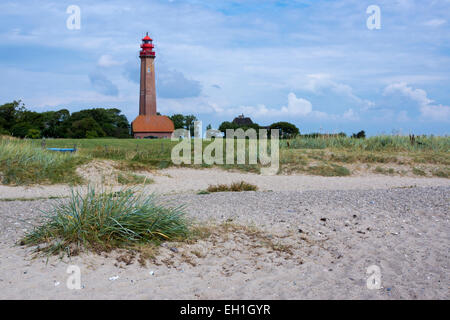 Fluegge, phare de l'île de Fehmarn, Schleswig-Holstein, Allemagne, Europe Banque D'Images