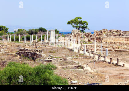 Ruines de Salamis, aeria Famagusta, Chypre du Nord Banque D'Images