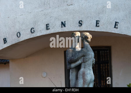 Ancienne villa de Joseph Goebbels au lac Bogensee, Brandebourg, Allemagne Banque D'Images