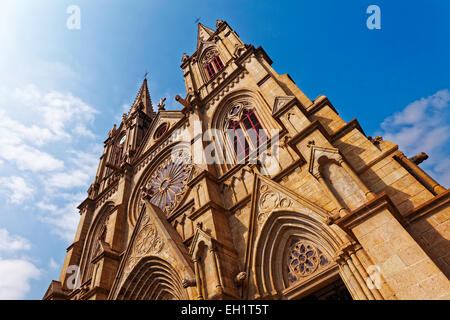 Shishi Cathédrale du Sacré-Coeur à Guangzhou Chine à jour Banque D'Images