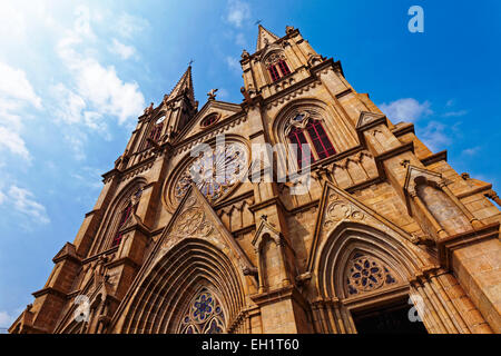 Shishi Cathédrale du Sacré-Coeur à Guangzhou Chine à jour Banque D'Images