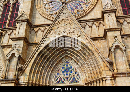 Shishi Cathédrale du Sacré-Coeur à Guangzhou Chine à jour Banque D'Images