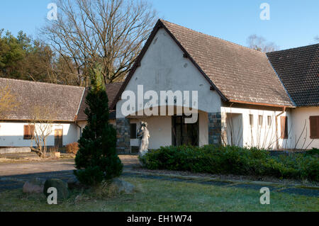 Ancienne villa de Joseph Goebbels au lac Bogensee, Brandebourg, Allemagne Banque D'Images
