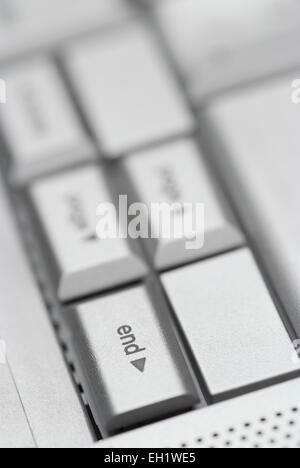 Bouton de fin à partir d'un clavier Mac Banque D'Images