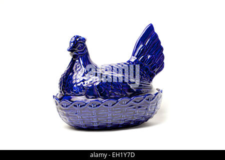 Portmeirion pottery poulet oeuf titulaire. Banque D'Images