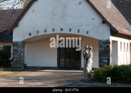 Ancienne villa de Joseph Goebbels au lac Bogensee, Brandebourg, Allemagne Banque D'Images