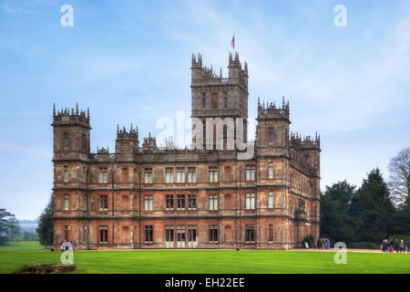 Château de Highclere, Hampshire, Angleterre, Royaume-Uni Banque D'Images