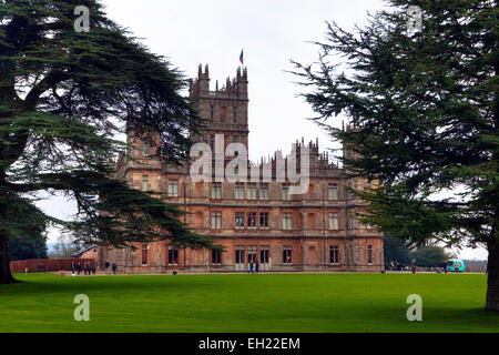 Château de Highclere, Hampshire, Angleterre, Royaume-Uni Banque D'Images