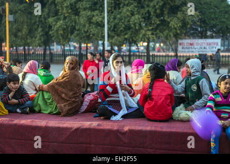 Défilé religieux à Chandigarh, Inde Banque D'Images