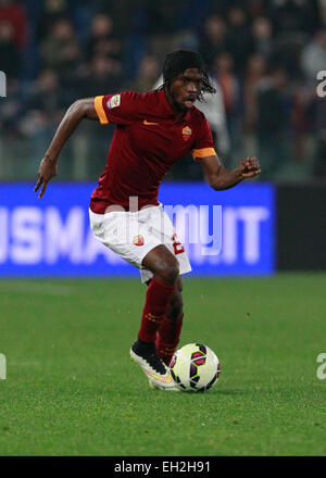 Rome, Italie. 2e Mar, 2015. Gervinho au cours de la Serie A italienne match de football entre l'AS Roma et la Juventus FC au Stade Olympique. © Ciro De Luca/ZUMAPRESS.com/Alamy Live News Banque D'Images