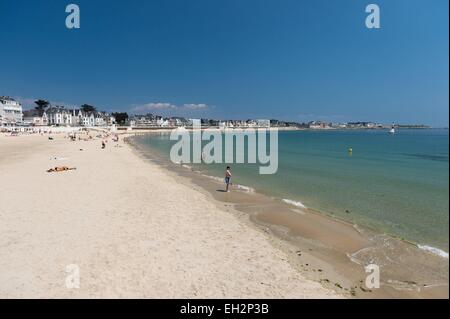 France, Morbihan, Quiberon, la plage principale Banque D'Images