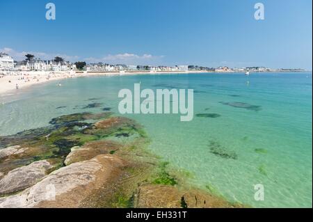 France, Morbihan, Quiberon, la plage principale Banque D'Images