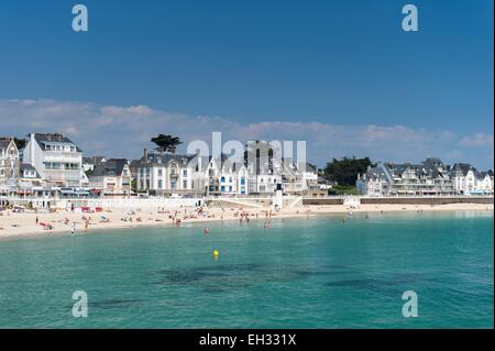 France, Morbihan, Quiberon, la plage principale Banque D'Images