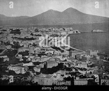 Autotype au début de Naples, Italie, des photographies historiques, 1884 Banque D'Images