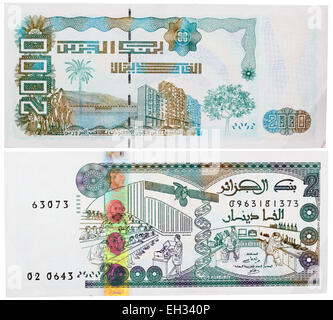 Billet de 2000 dinars, Algérie, 2011 Banque D'Images
