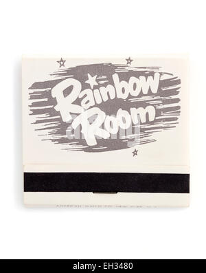 American Vintage publicité allumettes le Rainbow Room Banque D'Images
