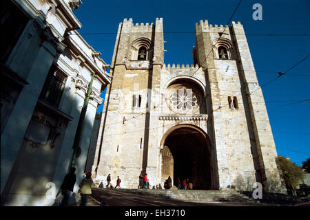 Portugal, Lisbonne, Alfama, La Se, la cathédrale Santa Maria Maior de Lisbonne Banque D'Images