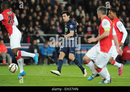 Paris, France. 08Th Mar, 2015. Coupe de France de football. Paris St Germain contre Monaco. Javier Pastore (PSG) © Plus Sport Action/Alamy Live News Banque D'Images