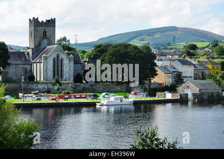 Ballina est une ville au nord du comté de Mayo, Irlande. Banque D'Images