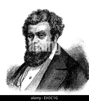 Robert Blum, 1807 - 1848, homme politique allemand, publiciste, éditeur et poète avant et pendant la révolution de mars 1848, gravure sur bois, vers 1880 Banque D'Images